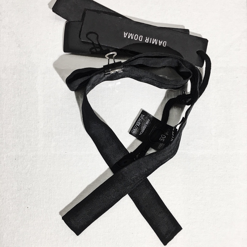 DAMIR DOMA Black Continental Bow Tie
